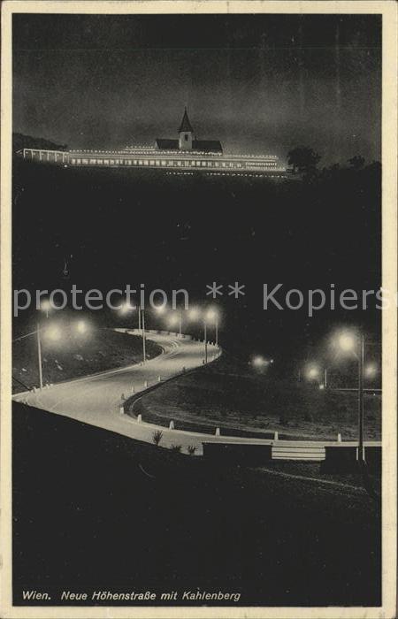 Wien Neue Höhenstr mit Kahlenberg Hotel