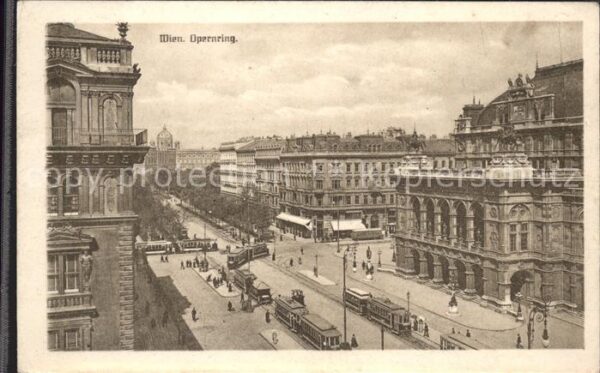 Wien Opernring Strassenbahnen