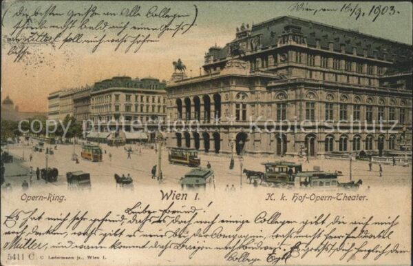 Wien Opernring Kk Hof Opern Theater