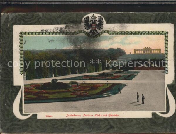 Wien Schönbrunn Parterre Links mit Gloriette