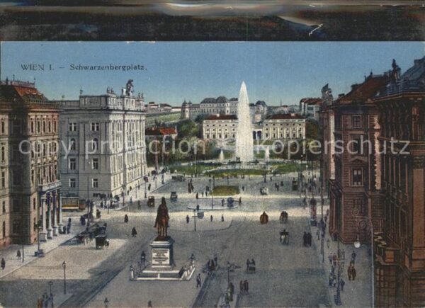 Wien Schwarzenbergplatz Monument Fontäne