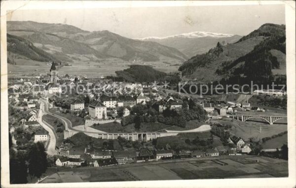 Judenburg Steiermark Gesamtansicht mit Alpenpanorama