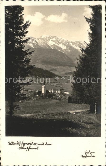 Windischgarsten Panorama Blick vom Waldrand Warscheneck