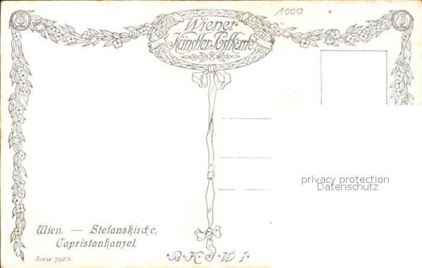 Wien Stefanskirche Capristankanzel Künstlerk – Bild 2