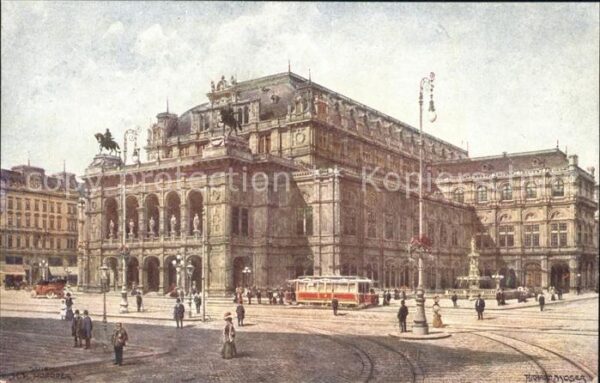 Wien Staatsoper Künstlerkarte Richard Moser