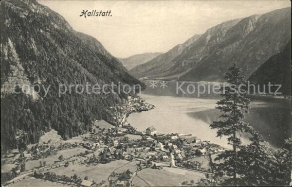 Hallstatt Austria Gesamtansicht Hallstätter See