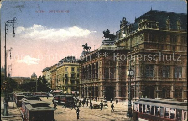 Wien Opernring Strassenbahn