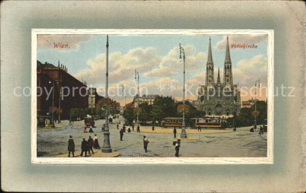 Wien Votivkirche Strassenbahn