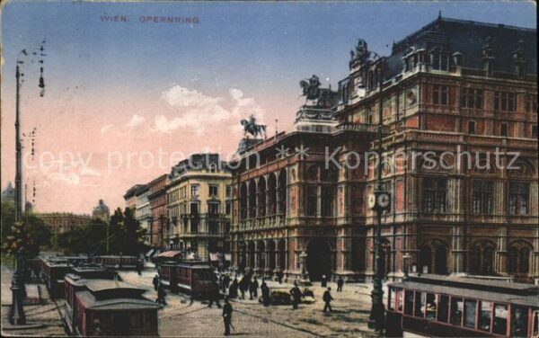 Wien Opernring Strassenbahn