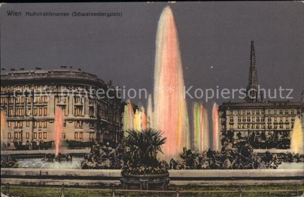 Wien Hochstrahlbrunnen Fontäne Schwarzenberg
