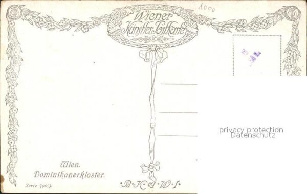 Wien Dominikanerkloster Künstlerkarte Serie – Bild 2