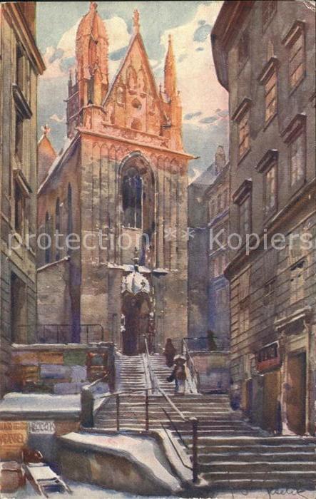 Wien Kirche Maria am Gestade Künstlerkarte