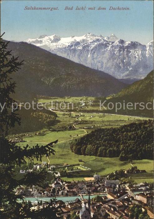 Bad Ischl Salzkammergut Panorama mit Dachsteingebirge