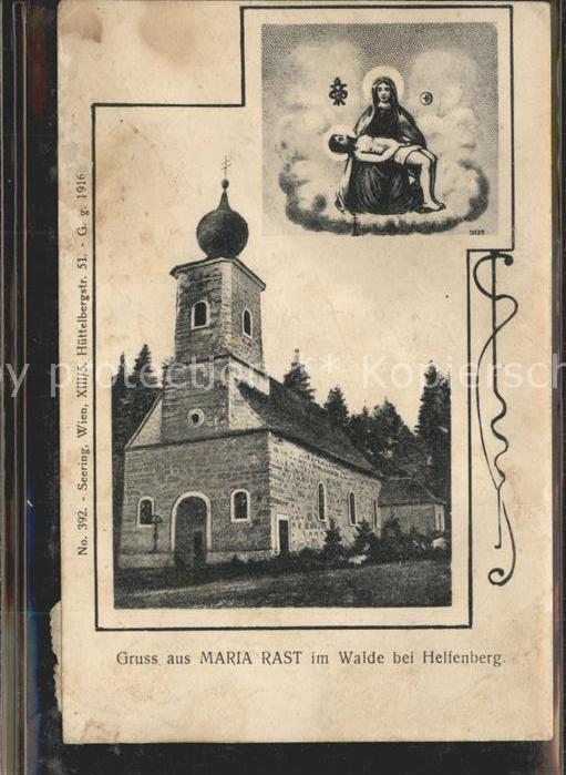 Helfenberg Oberoesterreich Waldkapelle Maria Rast im Walde Heilige
