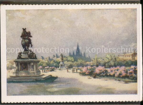Wien Heldenplatz Denkmal Künstlerkarte nach