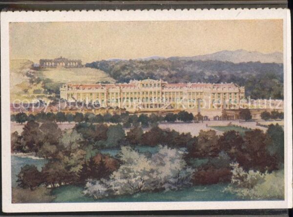 Wien Schloss Schönbrunn Künstlerkarte nach A