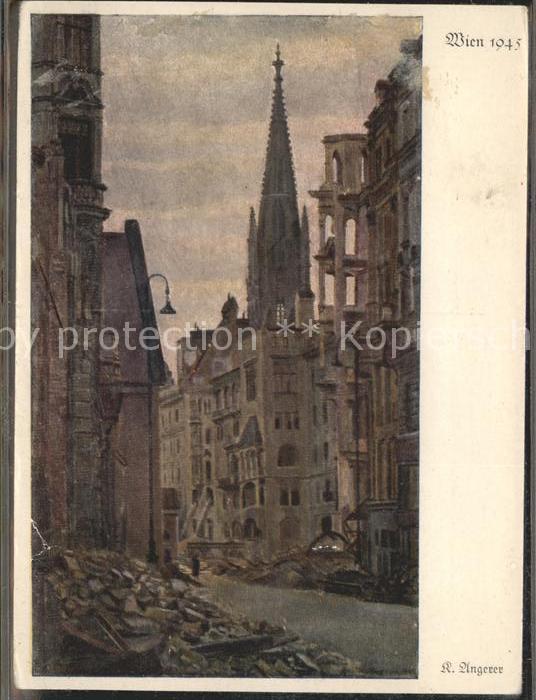 Wien Innenstadt anno 1945 Trümmer Zerstörte