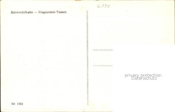 Karwendelbahn Fragenstein-Tunnel – Bild 2