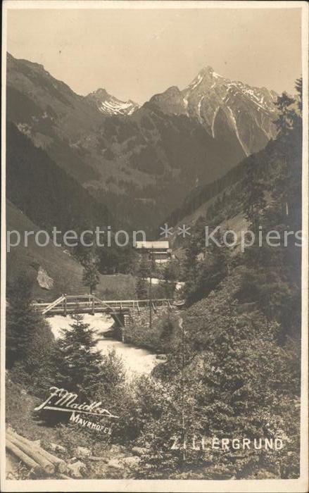 Zillertal Tirol Zillergrund