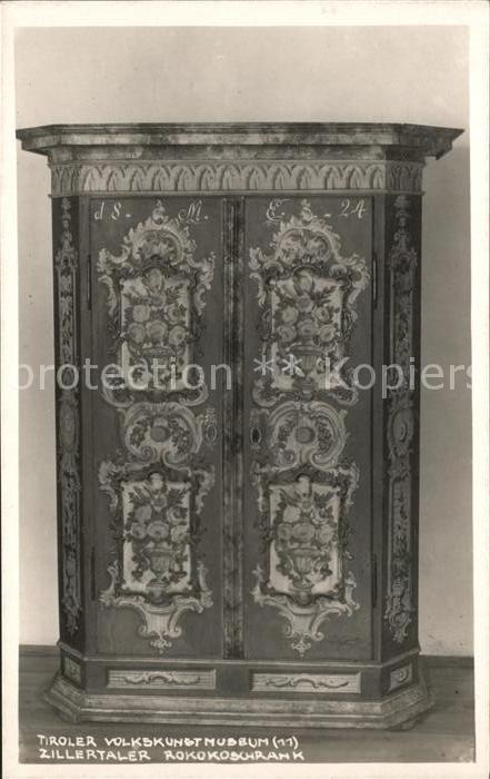 Zillertal Tirol Tiroler Volkskunstmuseum Rokokoschrank