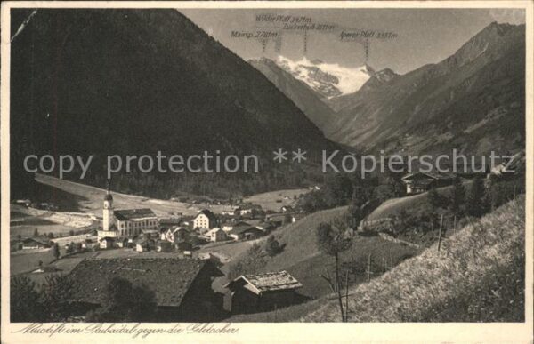 Neustift Brixen Suedtirol Stubaital Gletscher