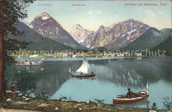 Pertisau Achensee Achensee Tristenkopf Boote Sonnenjoch