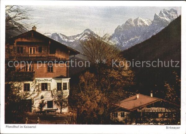 Kaisertal Pfandhof Künstlerkarte Birkmeyer Nr. 19