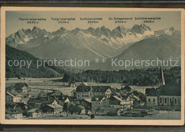 Seefeld Tirol Schlickerseespitze Schlickerzinnen Molg