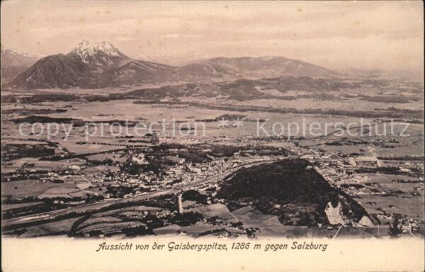 Salzburg Oesterreich Blick von der Gaisbergspitze
