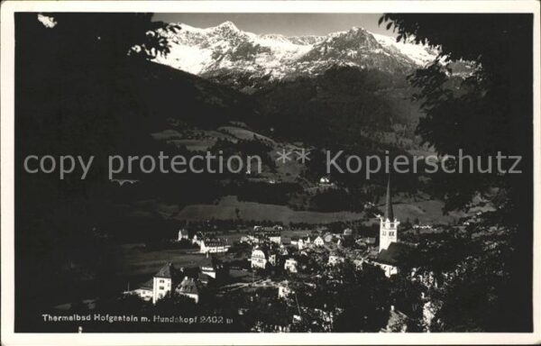 Bad Hofgastein Salzburg Ortsansicht mit Alpen