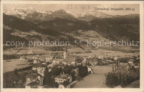 Bad Hofgastein Salzburg Ortsansicht mit Alpenpanorama