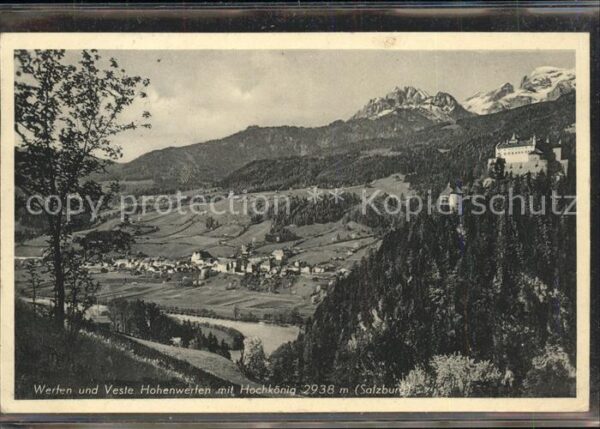 Werfen Salzburg mit Veste Hohenwerfen und Hochkönig