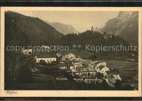 Werfen Salzburg Panorama mit Festung Hohenwerfen