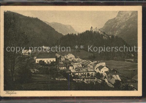 Werfen Salzburg Panorama mit Festung Hohenwerfen