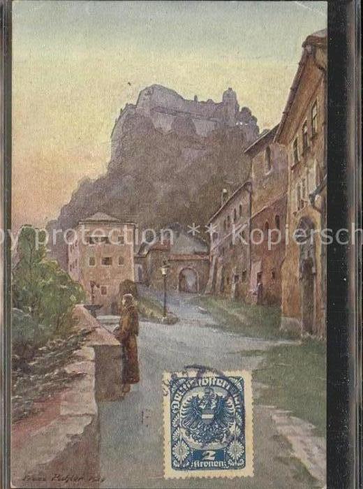 Salzburg Oesterreich Partie aus Salzburg Künstlerkarte