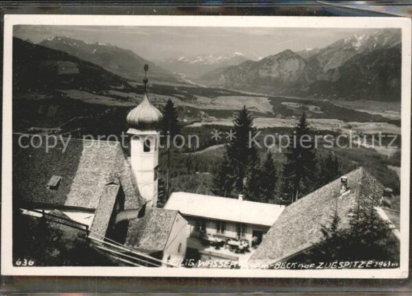 Igls Tirol Heiligwasser mit Zugspitzblick