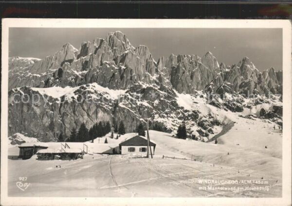 Muehlbach Hochkoenig Windrauchegg Alm mit Männdlwand