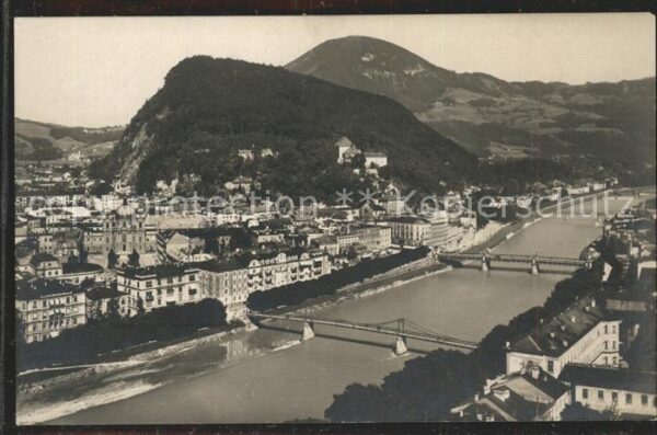 Salzburg Oesterreich Panorama vom Elektrischen Aufzug