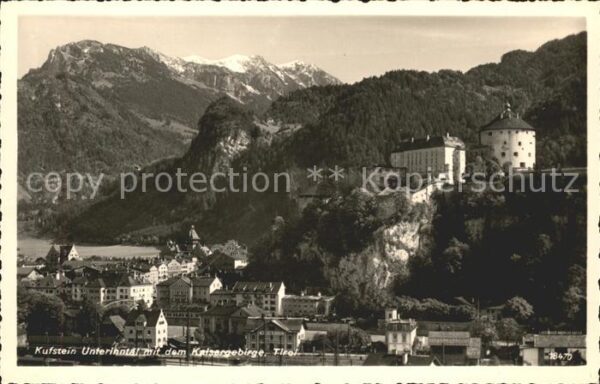 Kufstein Tirol Schloss Unterinntal mit Kaisergebirge