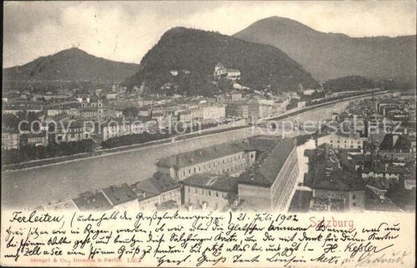 Salzburg Oesterreich Panorama