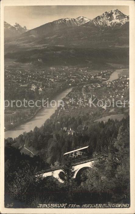 Innsbruck Panorama mit Hungerburgbahn