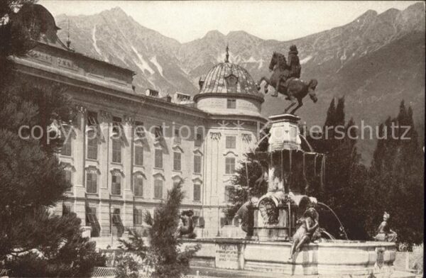 Innsbruck leopoldsbrunnen mit Hofkirche