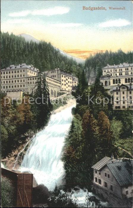 Bad Gastein Wasserfall in der Stadt