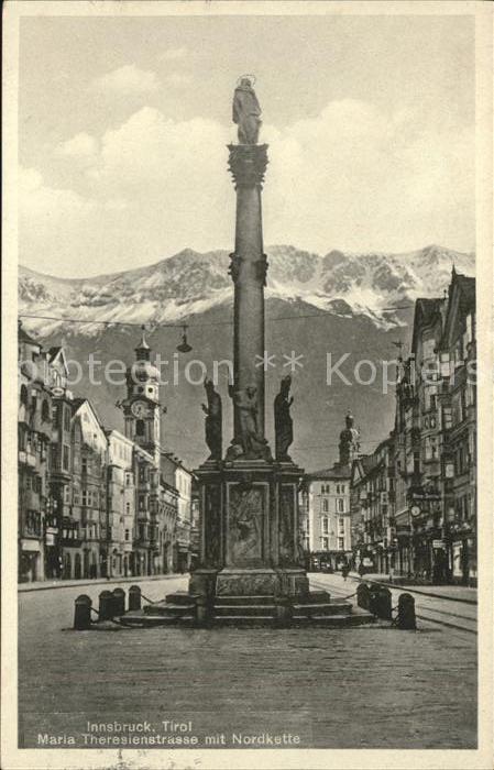 Innsbruck Maria Theresienstrasse Säule Nordkette