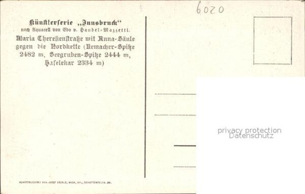 Innsbruck Maria Theresienstrasse Säule Alpen Küns – Bild 2