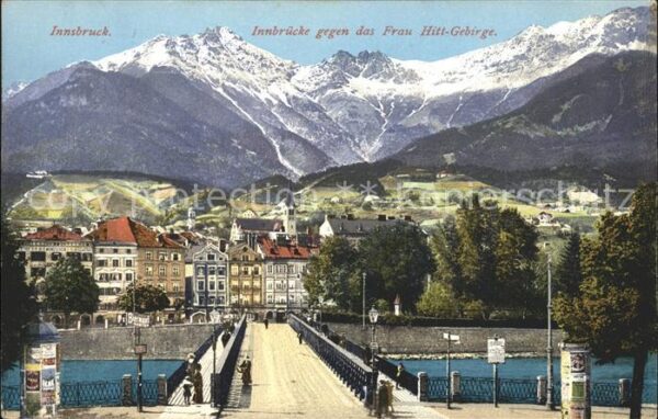 Innsbruck Innbrücke Frau Hitt-Gebirge