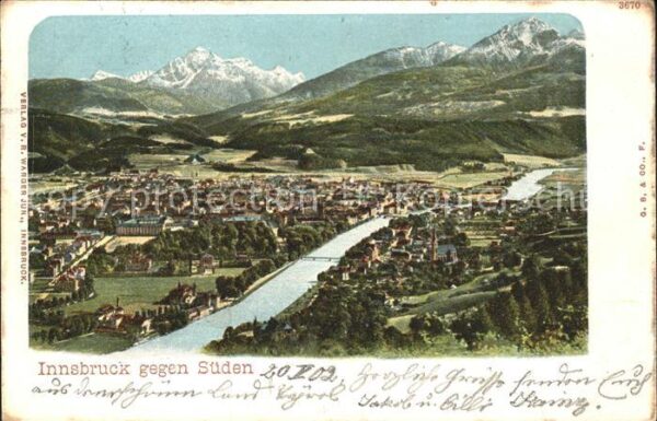 Innsbruck Panorama gegen Süden