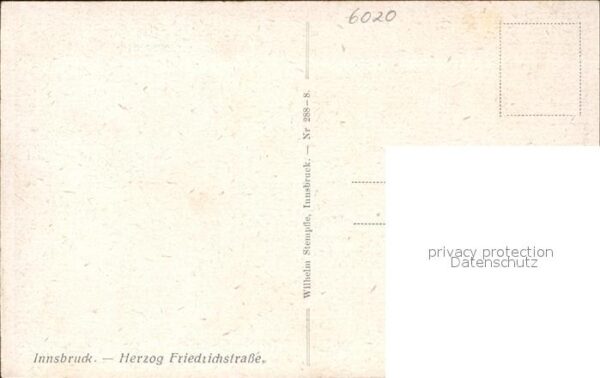 Innsbruck Herzog-Friedrichstrasse Künstlerkarte P – Bild 2
