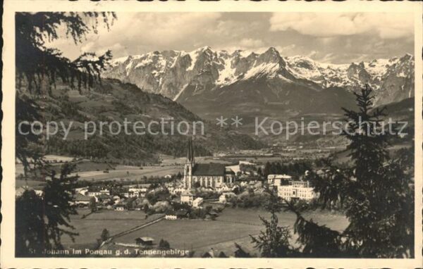St Johann Pongau Salzburg Panorama mit Tennengebirg
