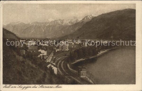 Zell See Panorama See und Steinernes Meer